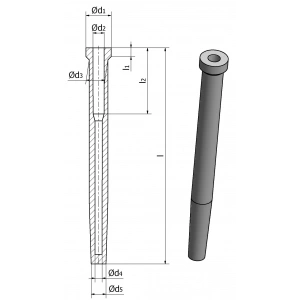 40 Thermoelement-Schutzrohre